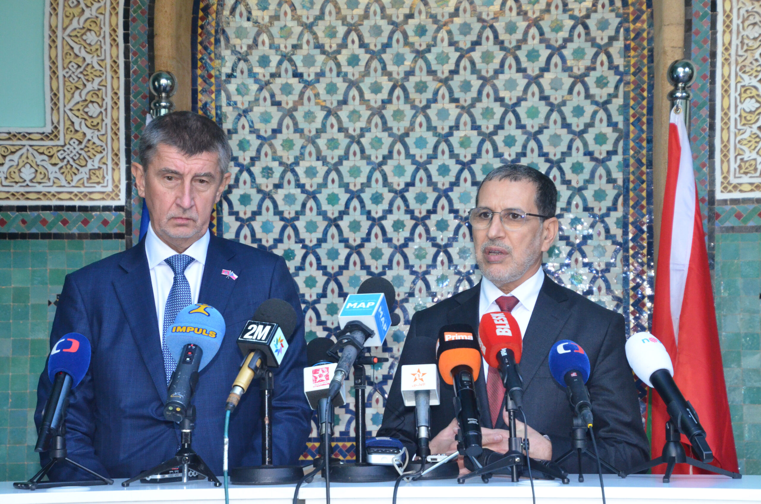 Point de presse conjoint : El Otmani et Andrej Babiš