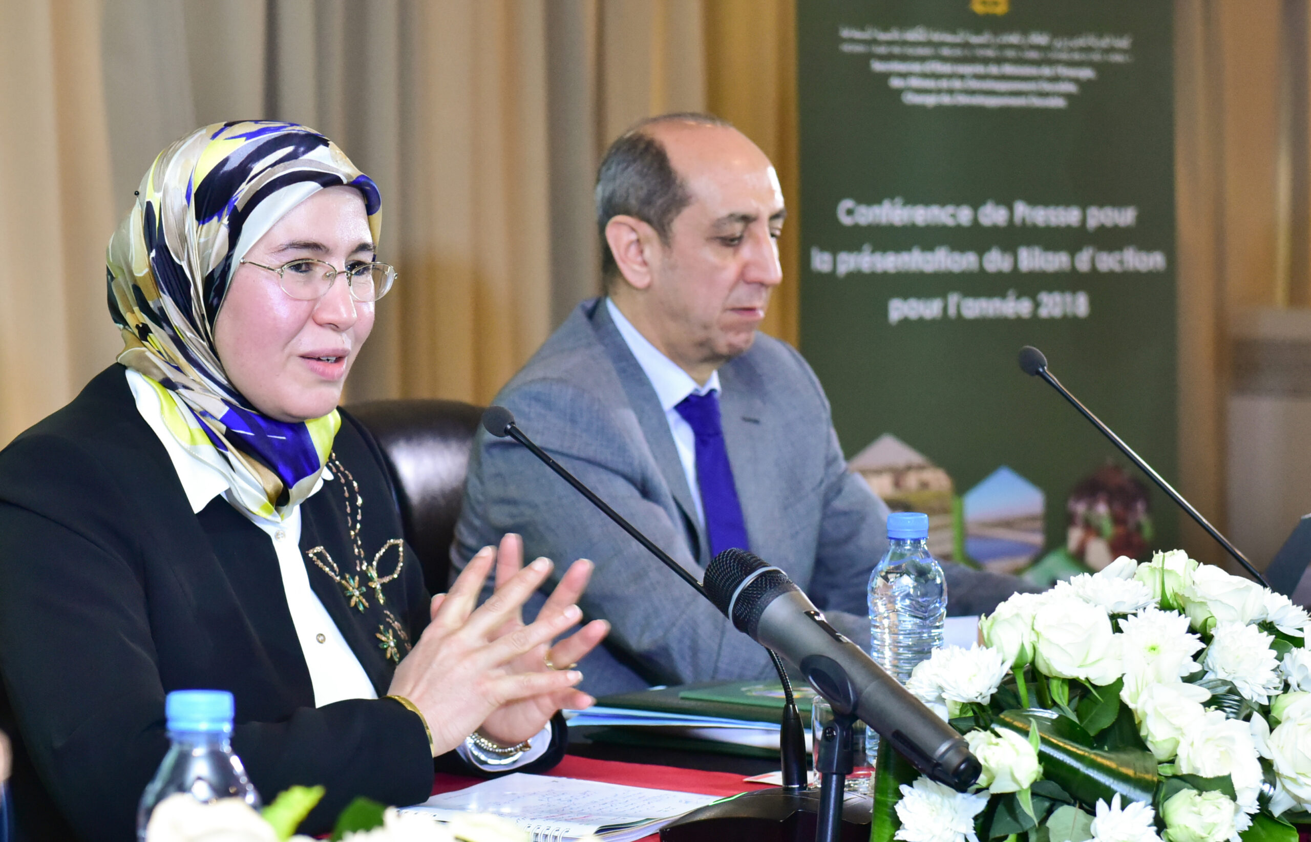 El Ouafi lors de la présentation du bilan de son département