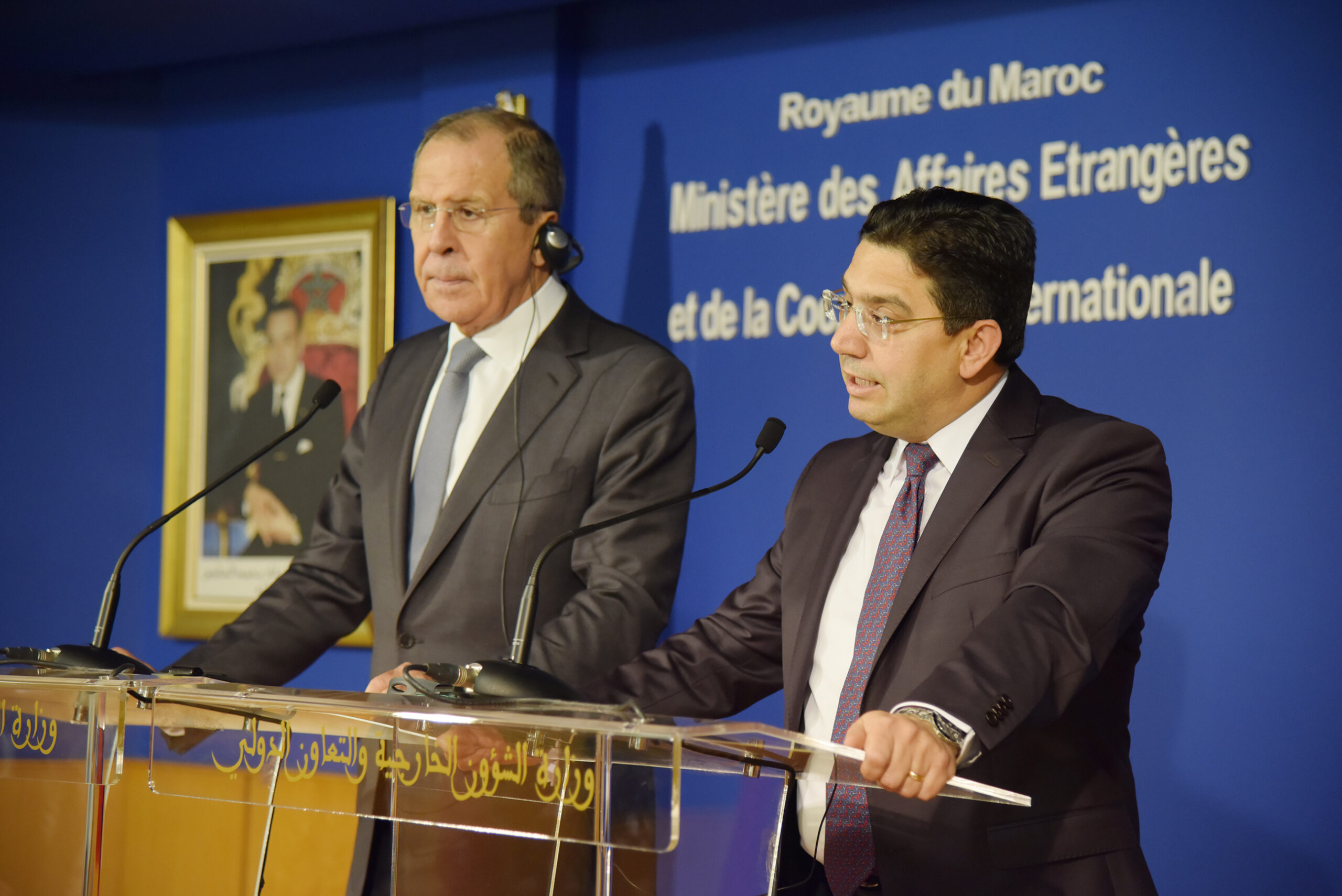 Point de presse conjoint de Nasser Bourita et Serguei Lavrov