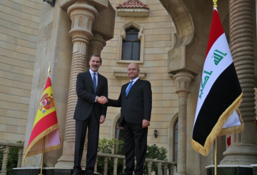 roi d&rsquo;Espagne Felipe VI en Irak