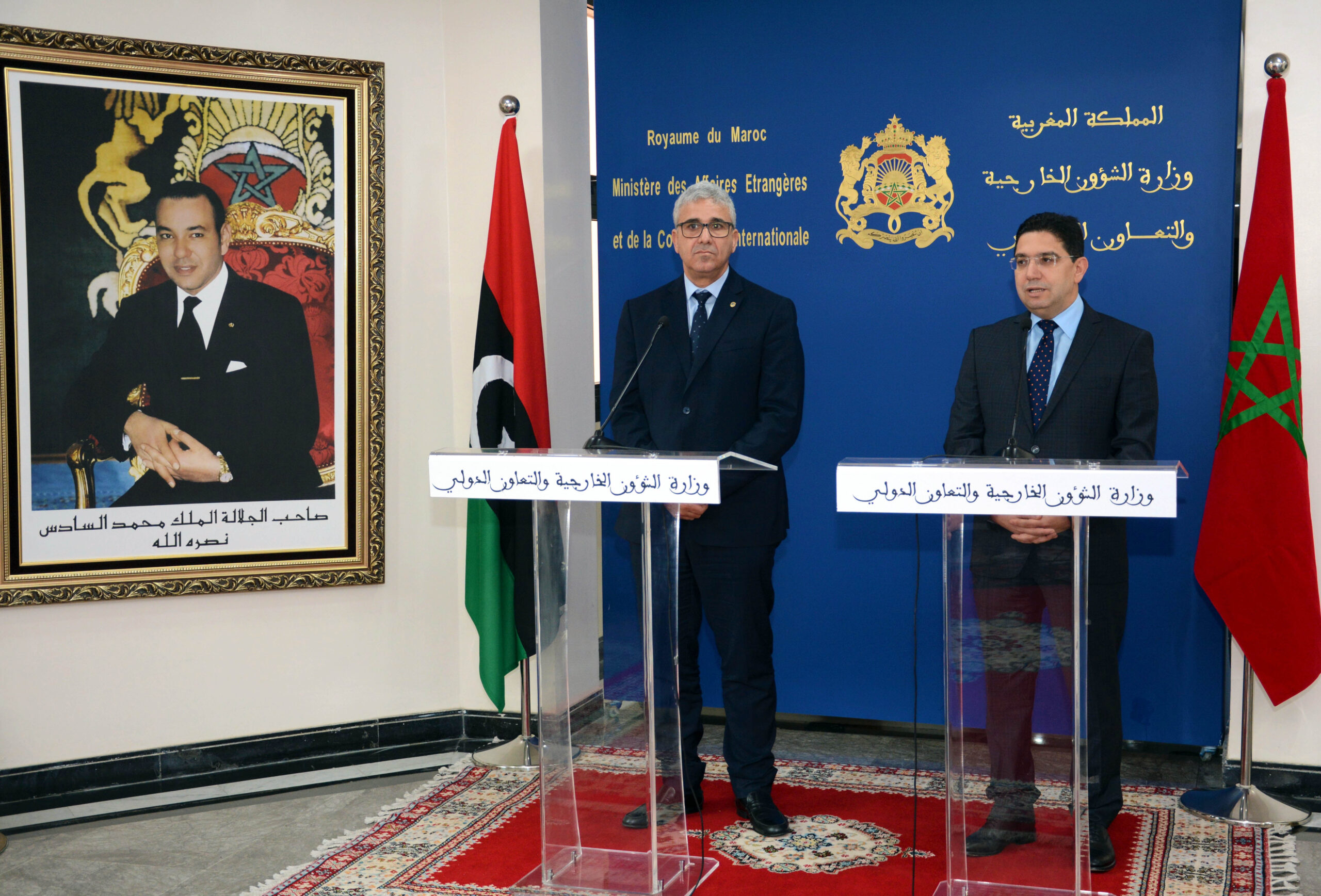 Point de presse conjoint de Nasser Bourita et Fathi Bachagha