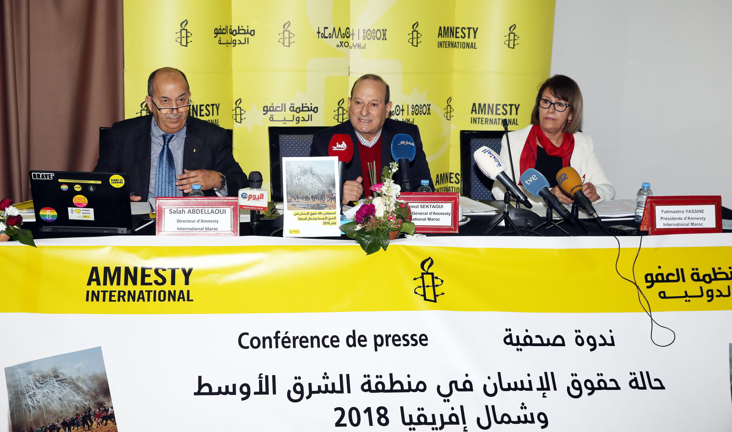 Région MENA: Conférence de presse d’Amnesty International