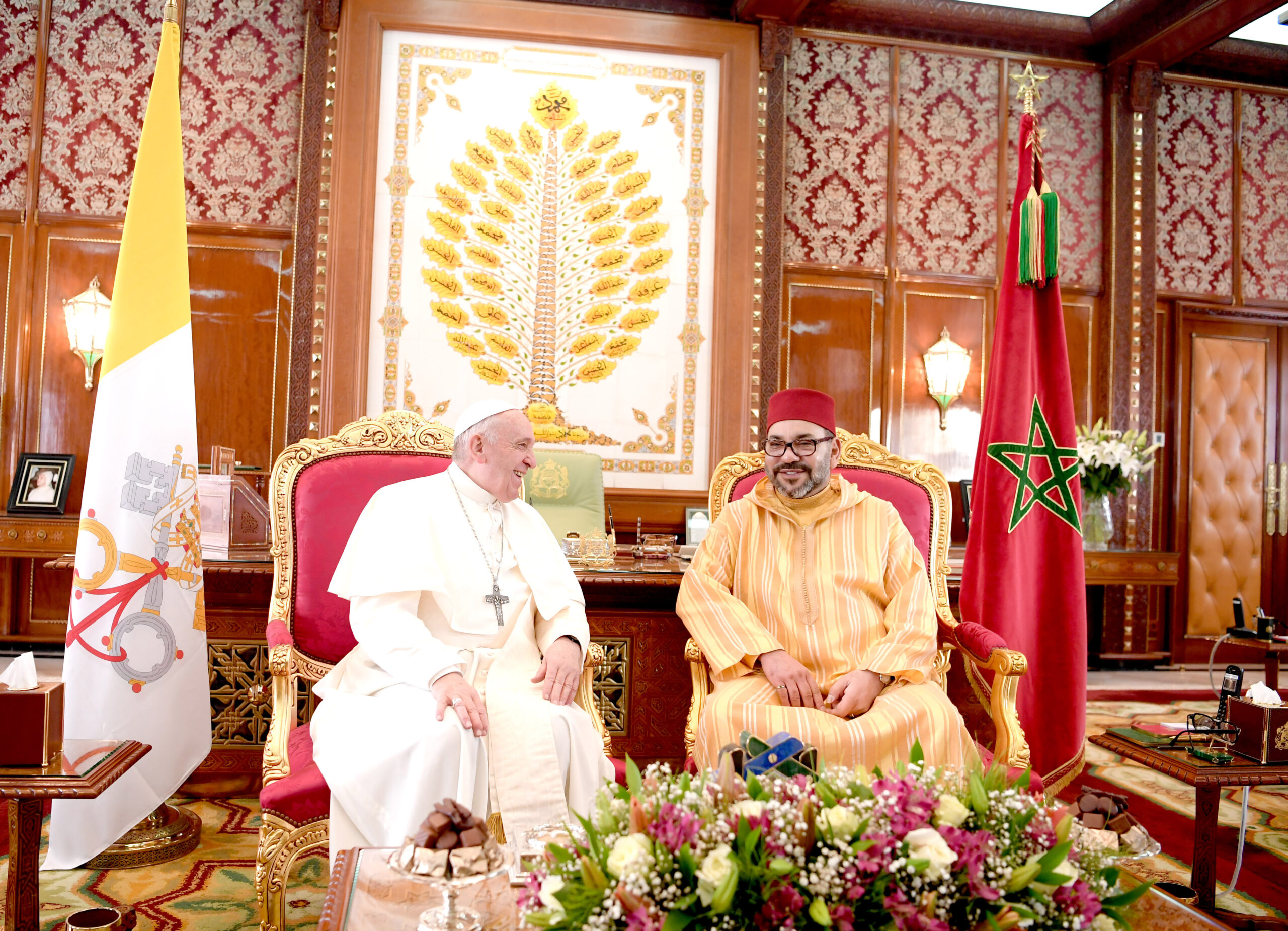 Entretiens entre SM le Roi et Sa Sainteté le Pape François