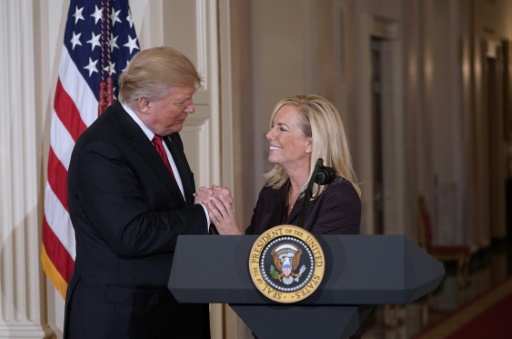 Donald Trump et Kirstjen Nielsen