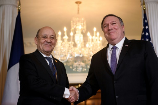 Jean-Yves Le Drian Mike Pompeo