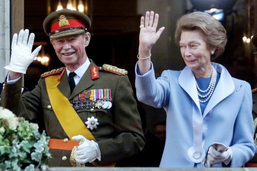 le grand-duc Jean de Luxembourg et son épouse Joséphine-Charlotte