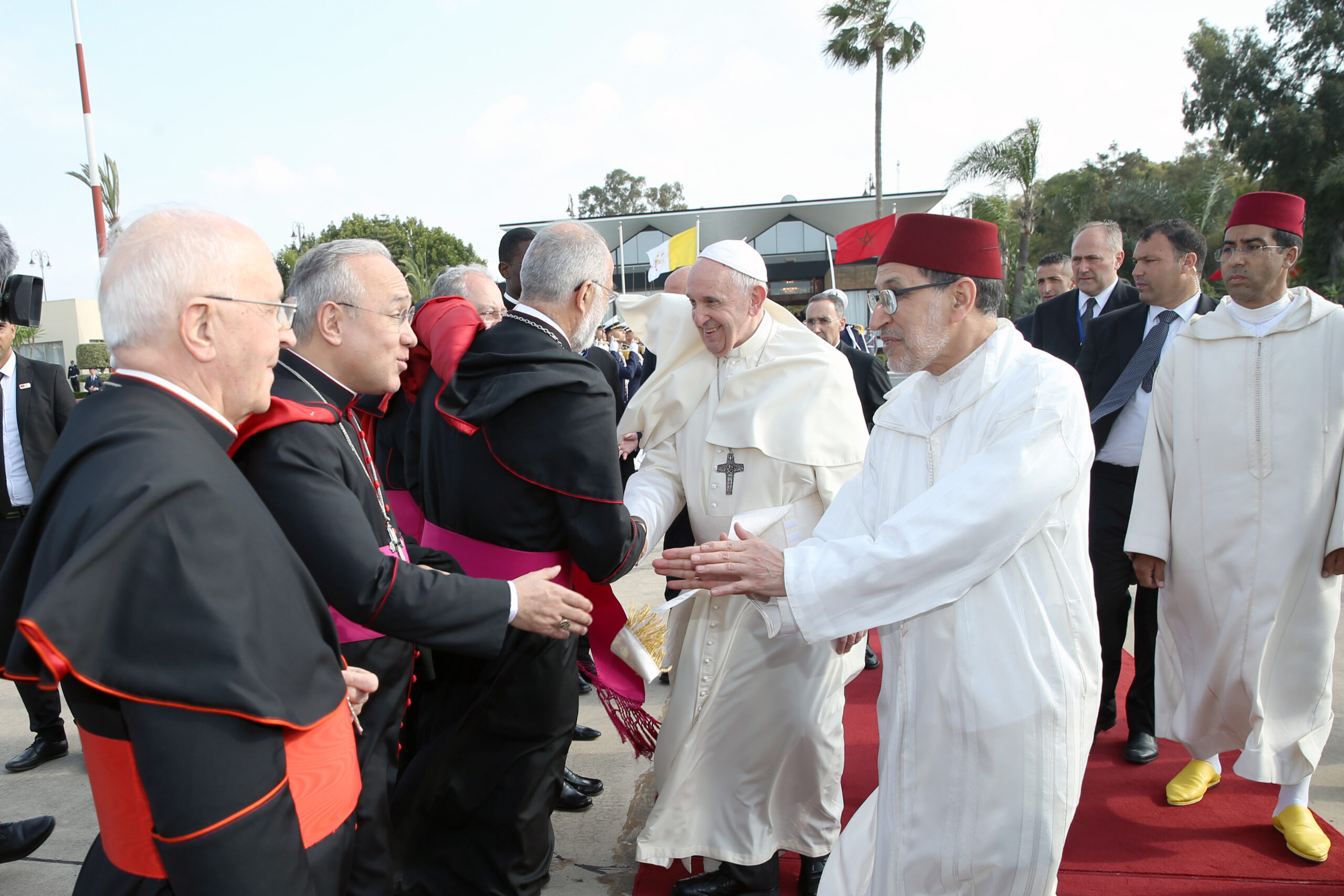 Sa Sainteté le Pape François quitte le Maroc