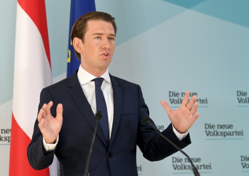 chancelier autrichien Sebastian Kurz