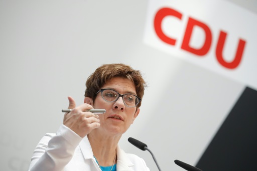 cheffe de la CDU, Annegret Kramp-Karrenbauer