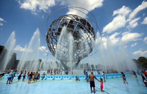 fontaine Unisphere du Corona Park de Flushing Meadow