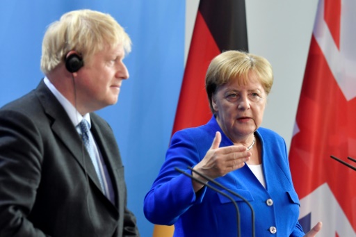 Angela Merkel et Boris Johnson