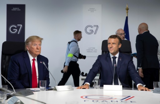 donald trump emmanuel macron