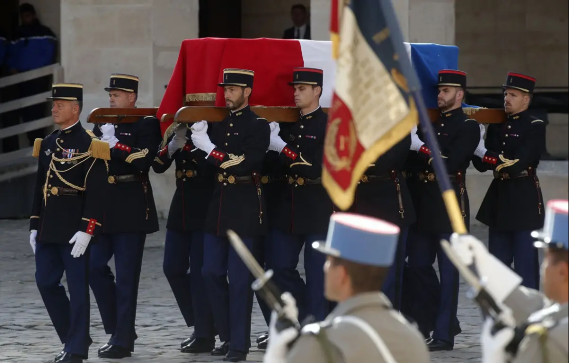 cercueil de Jacques Chirac