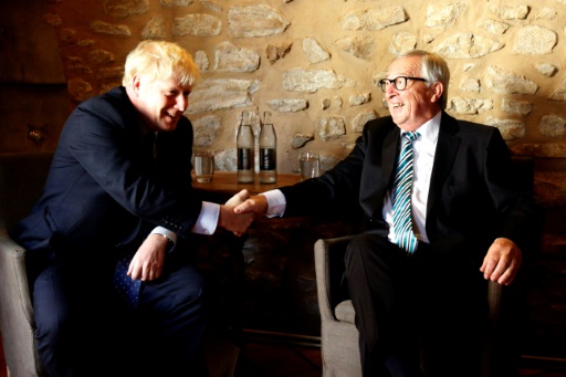 Jean-Claude Juncker et Boris Johnson