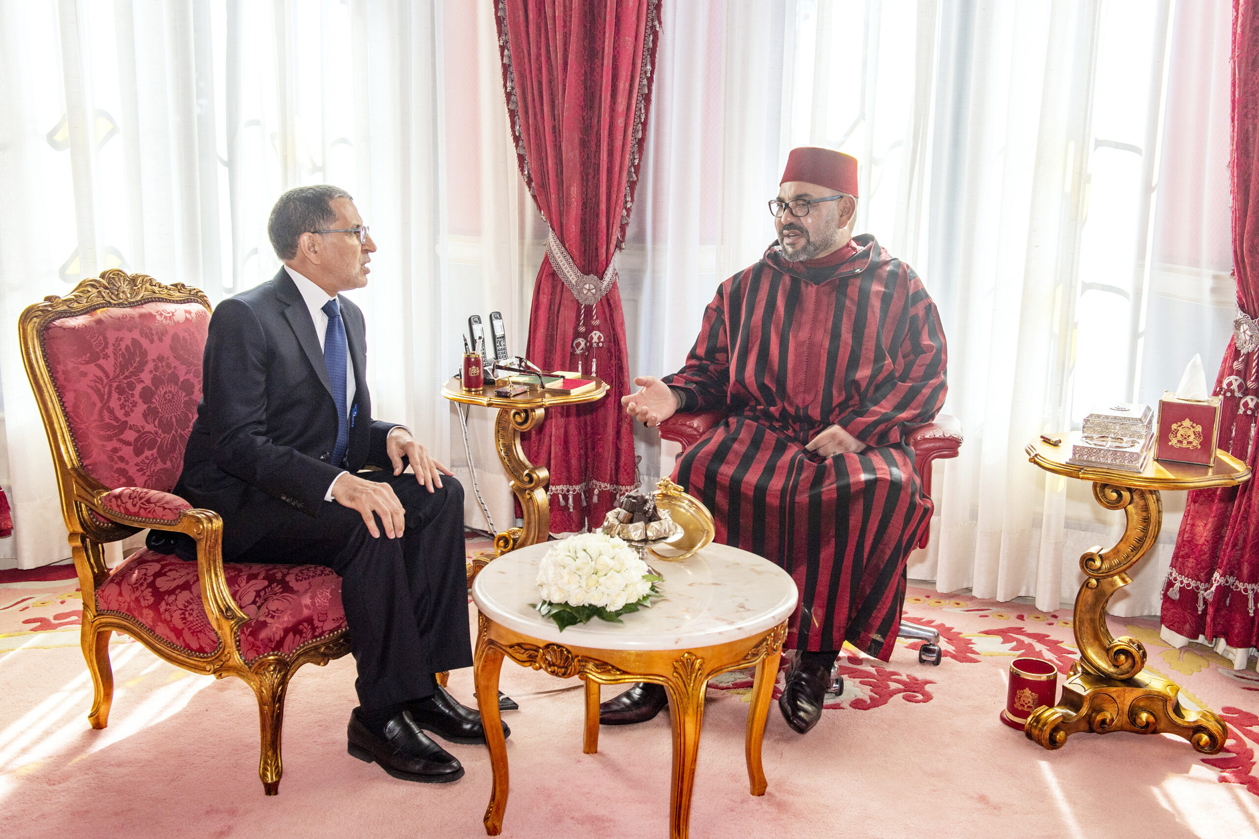 SM le Roi reçoit M. Othmani au Palais Royal de Rabat