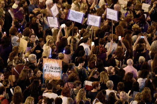 Manifestation contre les violences de genre à Madrid