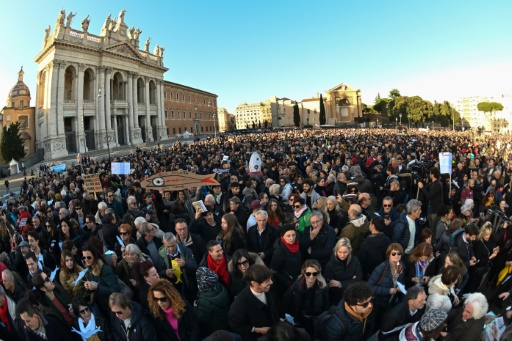 Manif des sardines à Rome, 14/12/19