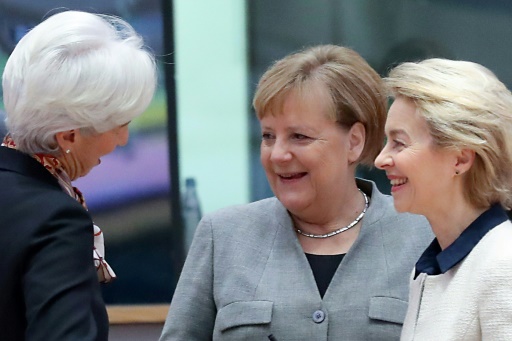 christine lagarde angela merkel Ursula von der Leyen