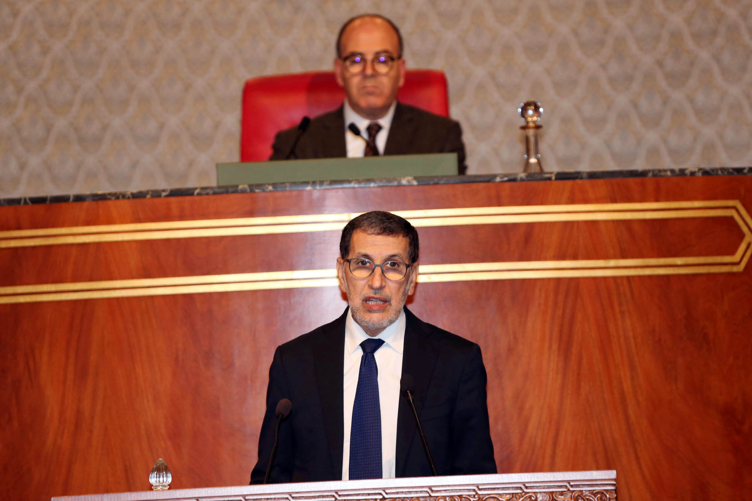 M. El Otmani répond à une question à la Chambre des conseillers