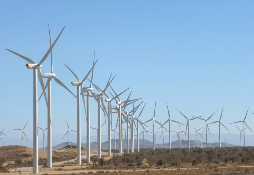 parc éolien à Ras Ghareb égypte