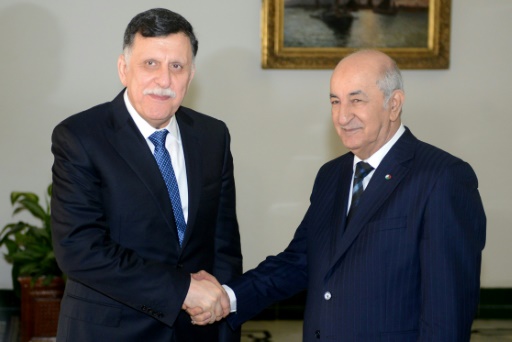 Abdelaziz Tebboune et Fayez al-Sarraj