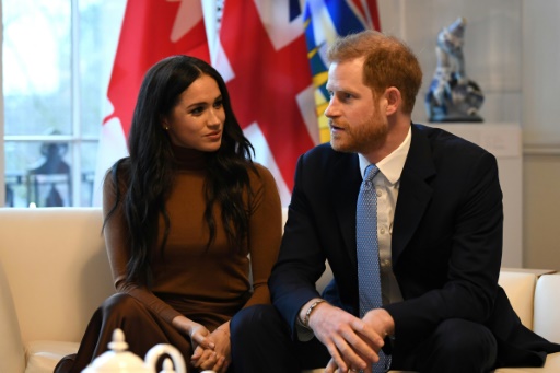 Le prince Harry et son épouse Meghan