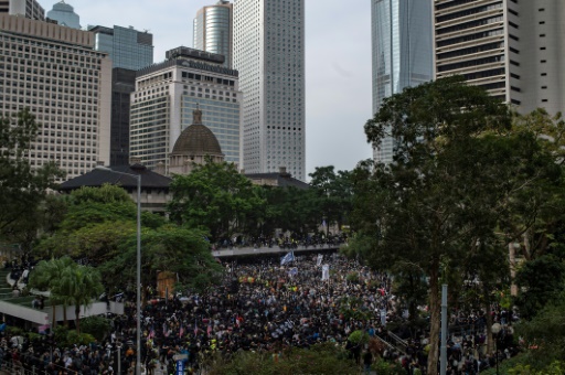Manifestation à Hong Kong