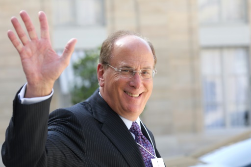 PDG de BlackRock Larry Fink à l&rsquo;Elysée