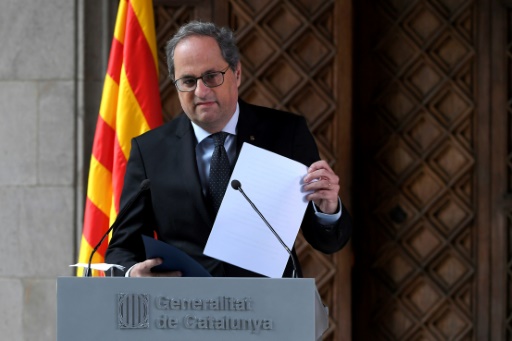 président indépendantiste de la Catalogne, Quim Torra