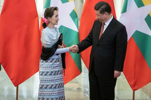 Xi Jinping et Aung San Suu Kyi