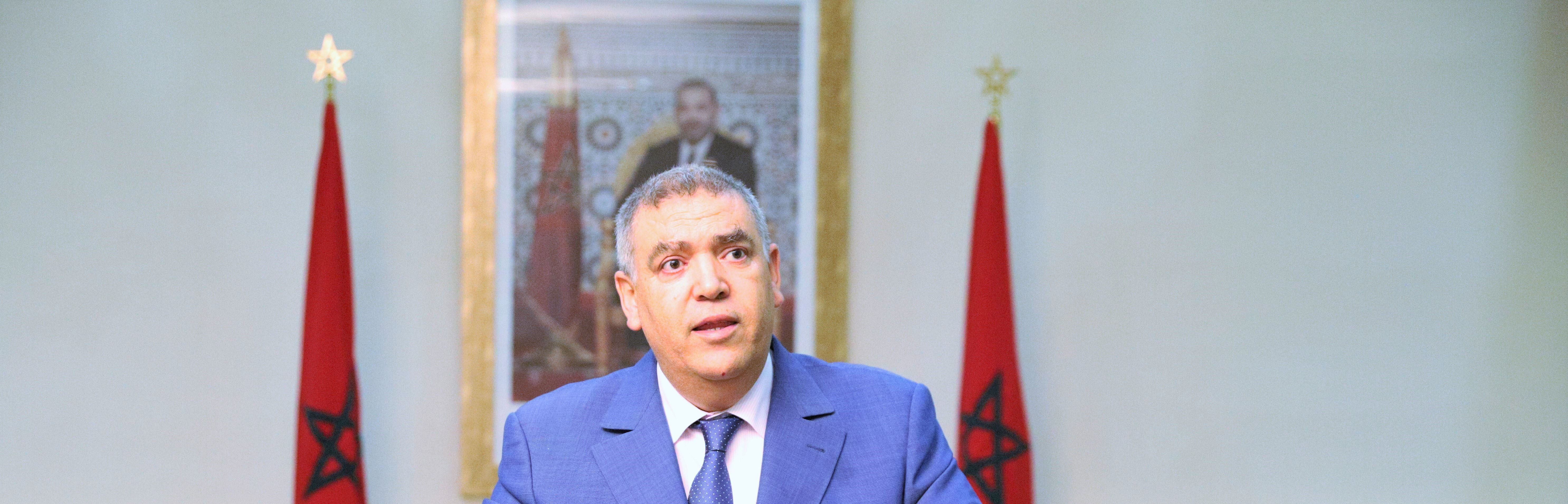 Intervention de M. Abdelouafi Laftit lors d&rsquo;une conférence de presse