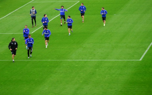 joueurs de Schalke 04 à l’entraînement