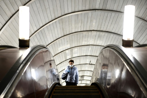 passagère du métro de Moscou