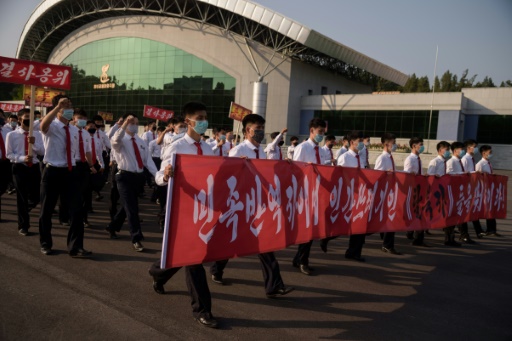 rassemblement à Pyongyang