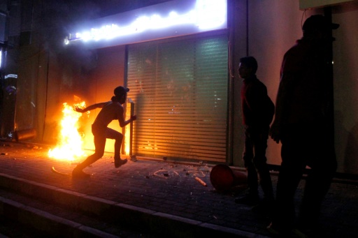 manifestant libanais liban