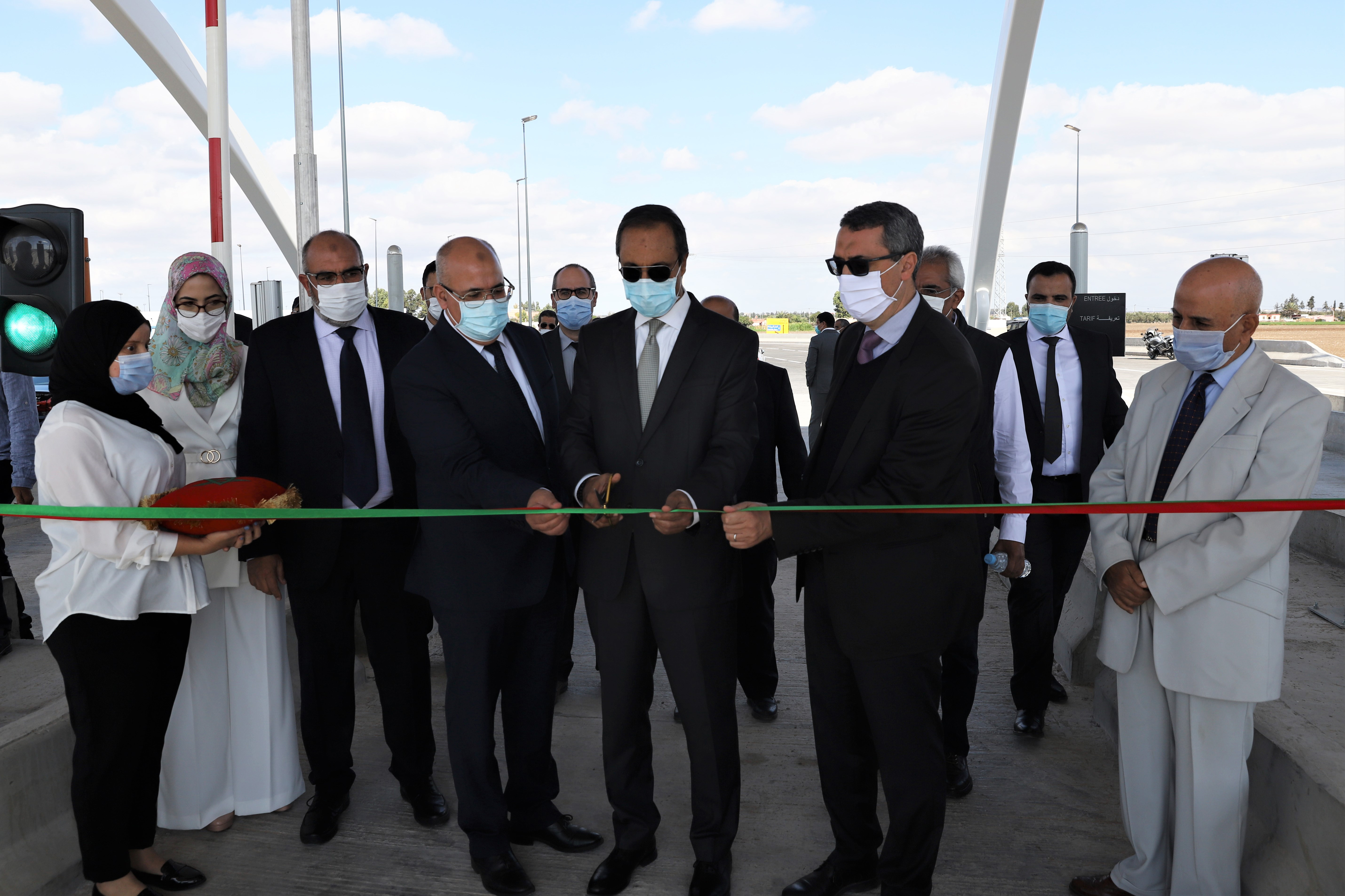 M. Abdelkader Amara inaugure la nouvelle gare de péage Berrechid-Nord au PK 21