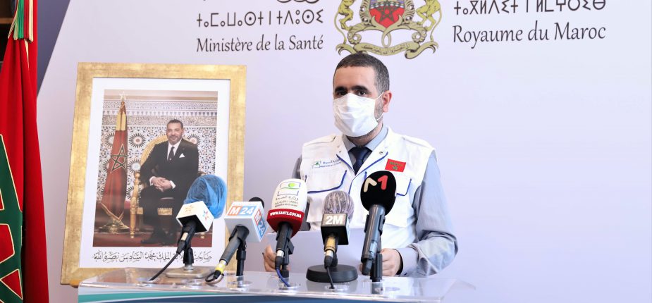 Présentation du bilan bimensuel de la situation épidémiologique liée à la Covid-19 au Maroc. Source : MAP