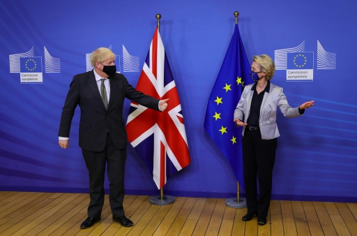 Boris Johnson et ursula von der leyen