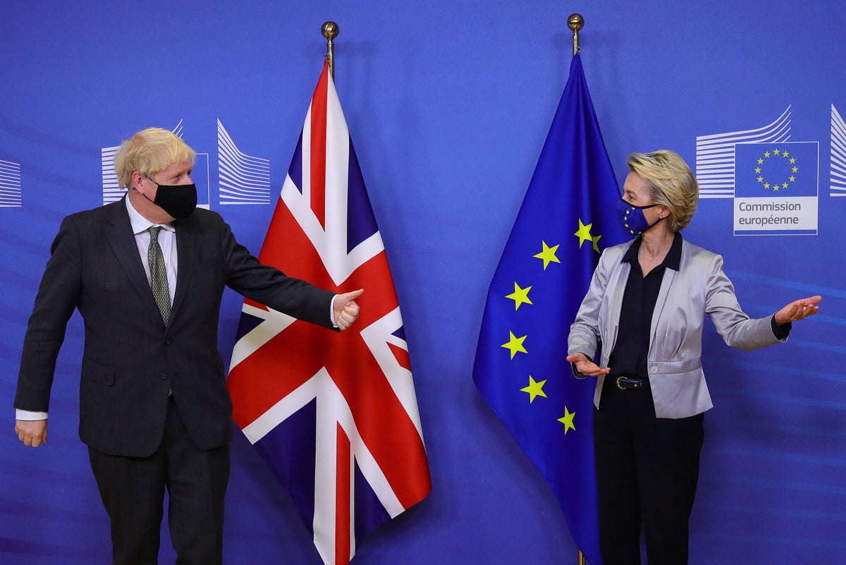 boris johnson ursula van der leyen