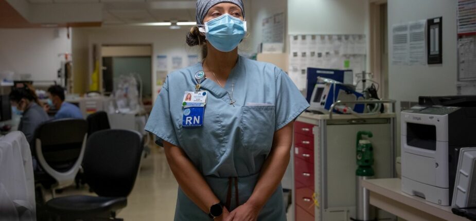 ‘One ICU nurse should have max two patients. That’s not happening,’ said nurse Silvia Espinosa.