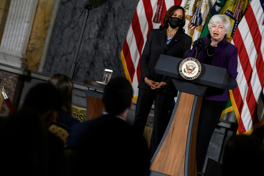 La secrétaire américaine au Trésor Janet Yellen
