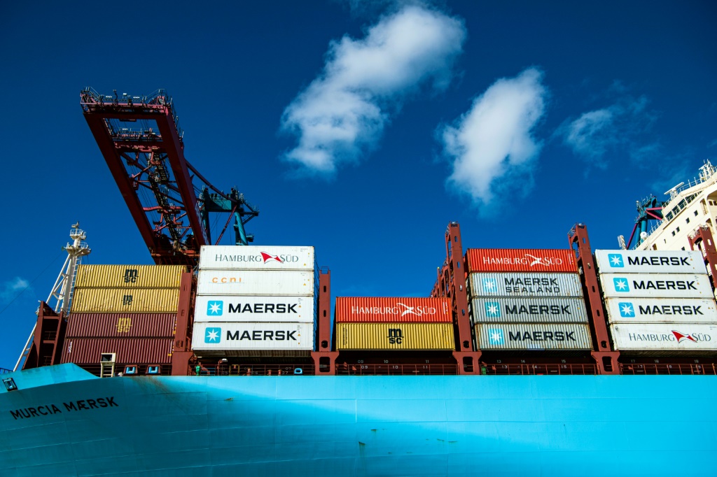 Un porte-conteneur du groupe Maersk