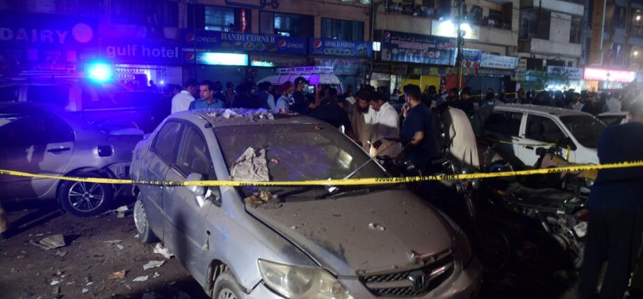 Attentat à la bombe à Karachi, le 12 mai 2022 au Pakistan