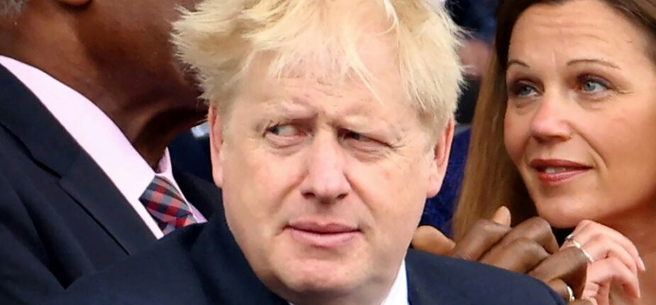 Le Premier ministre britannique Boris Johnson lors des célébrations du jubilé de platine d'Elizabeth II, le 5 juin 2022 à Londres