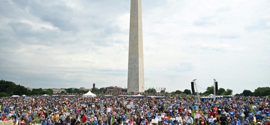 Manifestation contre la violence par arme à feu à Washington le 11 juin 2022