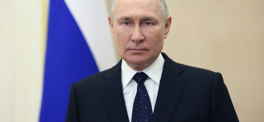 Le président russe Vladimir Poutine, le 23 février 2023 à Moscou