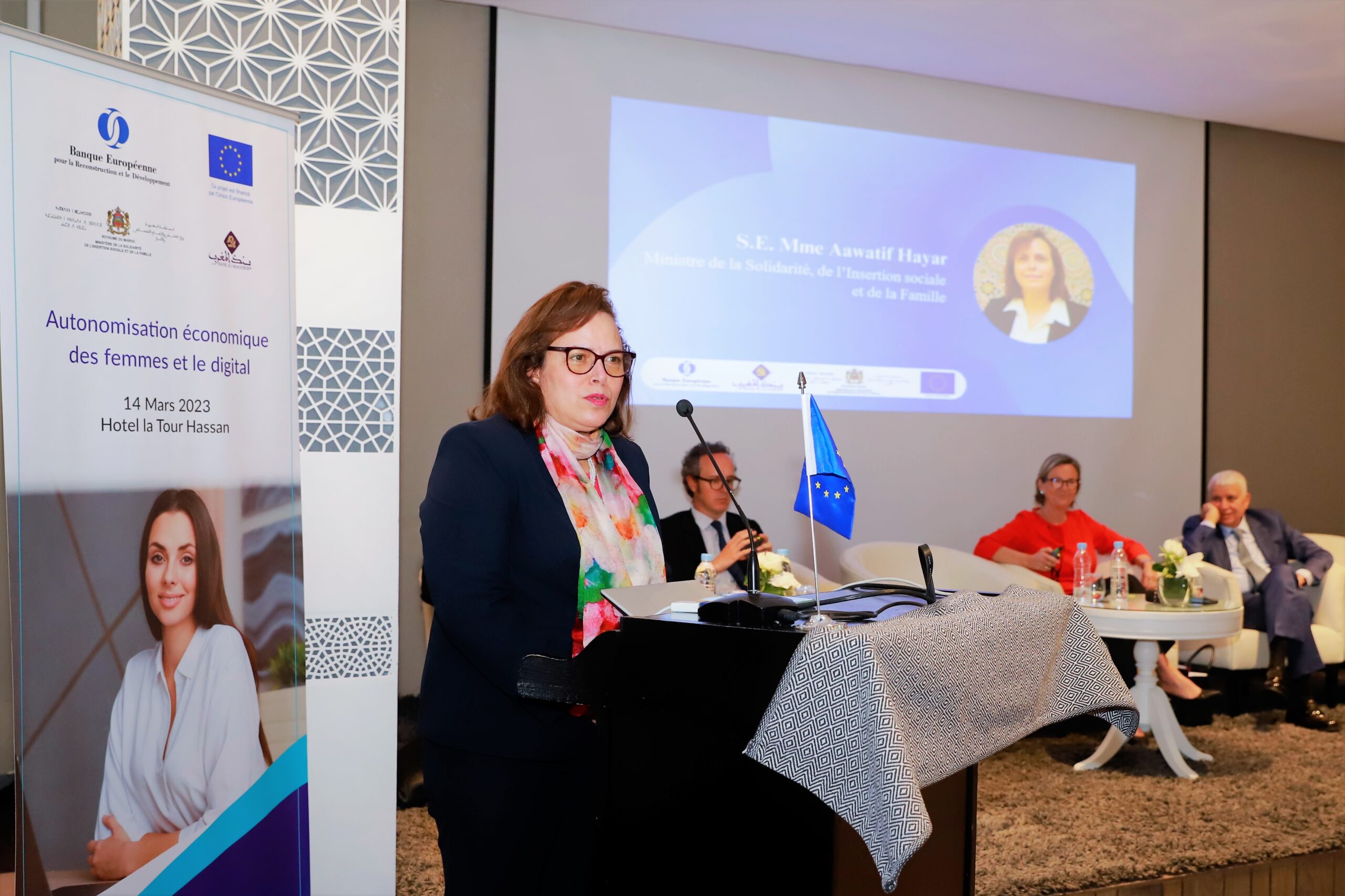 Conférence UE-BAM-BERD sur l’autonomisation économique des femmes et le digital – Aawatif Hayar