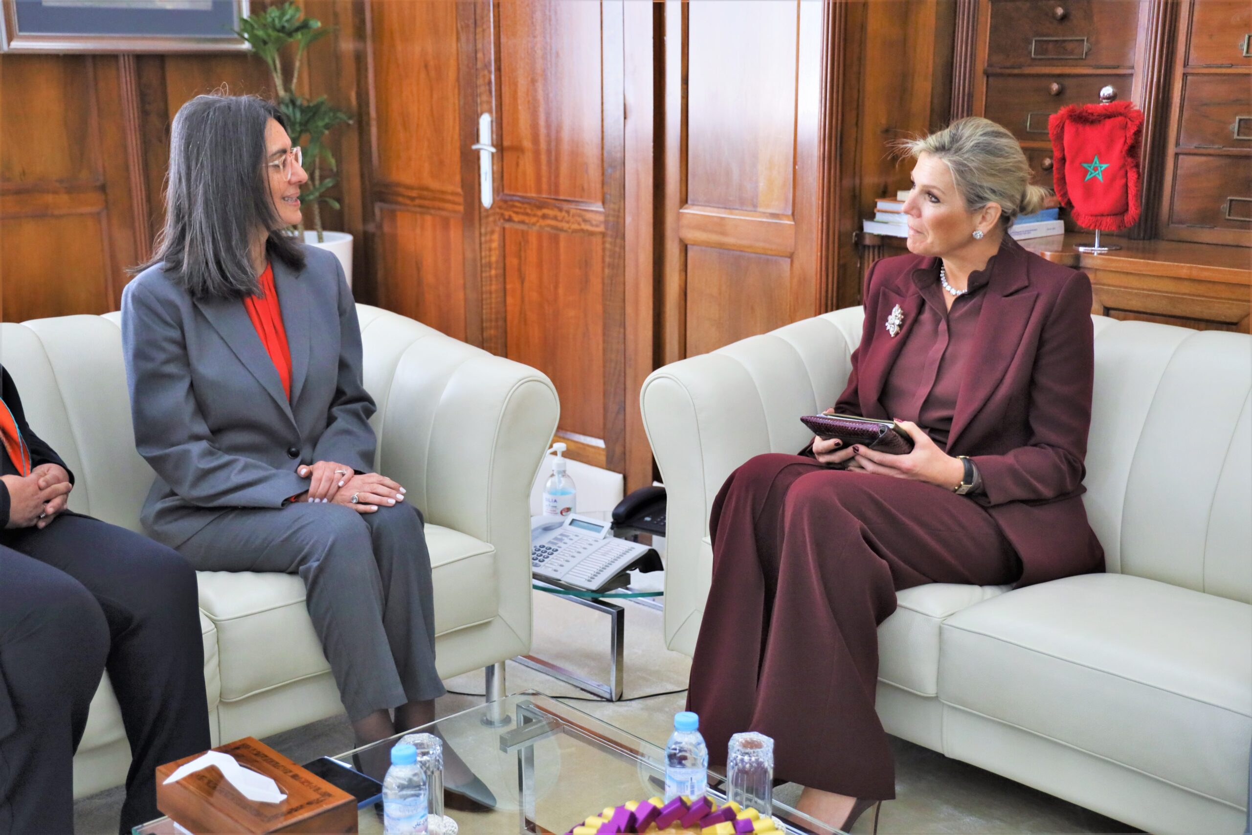 Nadia Fettah Alaoui reçoit SM la Reine Máxima Zorreguieta des Pays-Bas