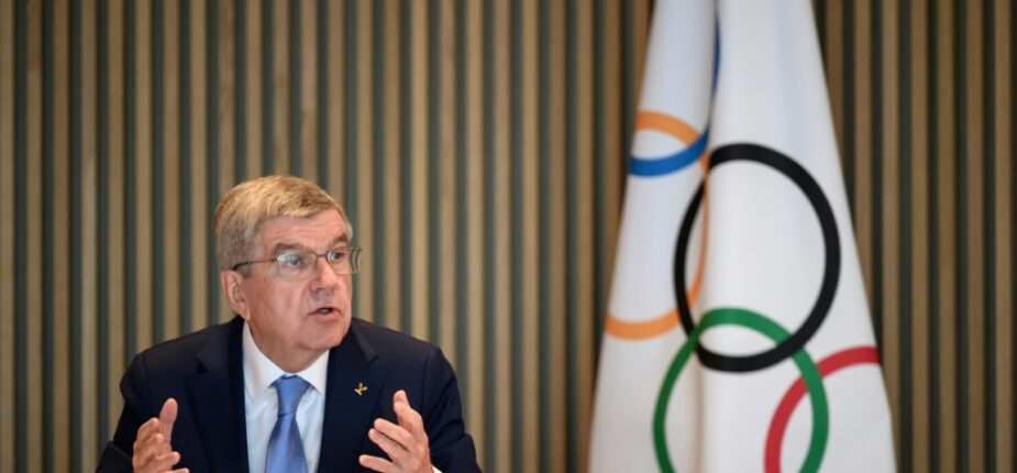 Thomas Bach à Lausanne le 28 mars 2023