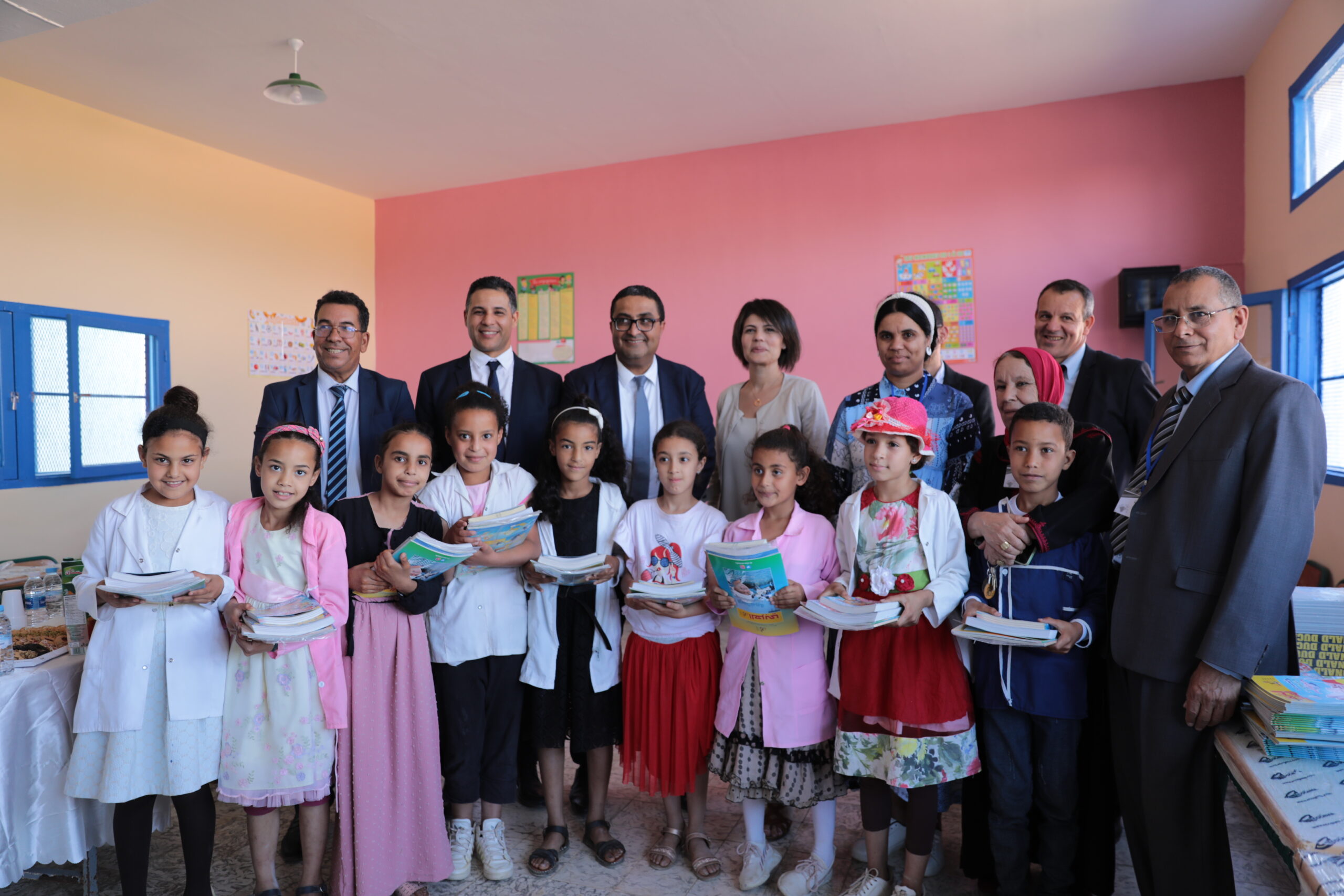 Cérémonie de commémoration de la fin des travaux à l’école Oulad Sultan.